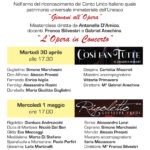 Concerto Masterclass “Giovani all’Opera” “Rigoletto” “Così fan tutte”