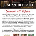 Masterclass “Giovani all’Opera “Don Pasquale” “Le Nozze di Figaro”