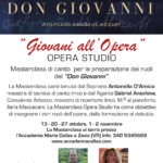 Concerto Masterclass “Giovani all’Opera” “Don Giovanni”